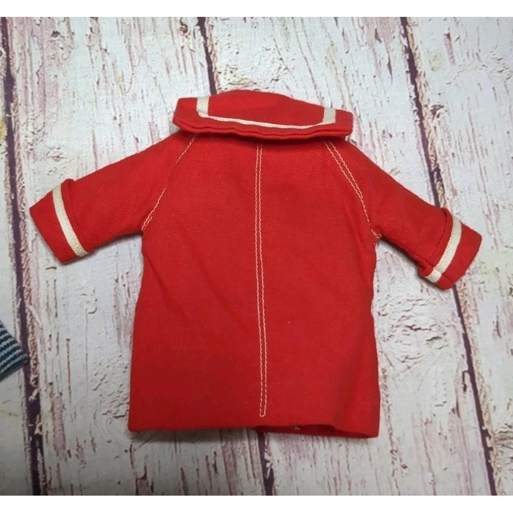 Vintage Barbie #963 RESORT SET  Navy Blue & White‎ Striped Top Red Jacket
